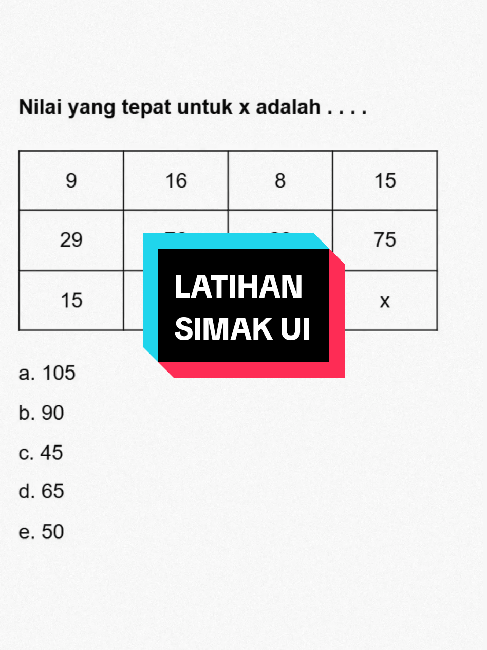 LATIHAN SOAL SIMAK UI #simakui #ujianmandiri #matematika #trikcepat 