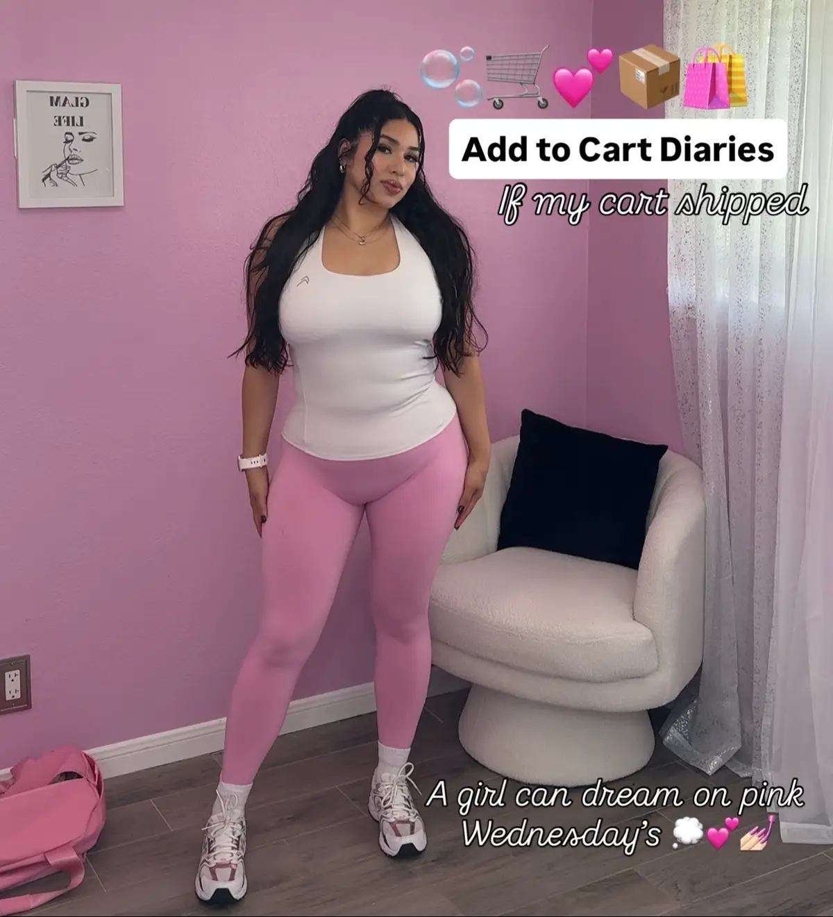 A girl can dream on Pink Wednesdays 💭💕🛍️🛒… cozy fits, soft mornings, cart full of everything I’d wear if it all just showed up 💭📦💕 • pink wednesday energy only. romanticizing the chill life like it’s my job 💅🏼😌 ✨ me, minding my soft business 💗 add to cart diaries: the pink wednesday edition everything ive been dreaming about lately! That @oneractive pink drop is the perfect cozy girl vibes ! And I’ve been dreaming about that @onsetbrand on the go bag in nude it’s perfect for everyday life 💕😍💅🏻 • Along with all the beauty products & perfume I’ve been dying to try! You girls know the adrenaline that comes along with window shopping 🛍️ 🛒 💕😆💅🏻✨  • What’s in your dream cart bestie?!  #addtocartseries #pinkwednesday #cozygirlclub #softbaddie #dreamoutfit #romanticizeyourlife #cartfullofdreams #pinterestcore #targettherapy #makebelievehaul #cozyaesthetic #oneractive #alwaysinoner #onset #nikewoman #gymgirlsdaily #gymgirlmotivation #latinabaddie #latinafitness #latinainfluencer #latinacontentcreator #mydreamshoppingcart #retailtherapytime #sephorawishlist #gymbaddie #gymbarbie #fitnessgirl💪 #girlyfitness