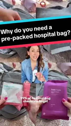 PACKED BY THE PROS 🏆 Our Motherload[ed] Hospital Bags come expertly organized with over 30 essentials to support your bod, whether your water breaks mid-waddle or your C-section is scheduled. That’s 30+ things OFF your packing list and one giant breath of relief 😮‍💨 The lineups for the original and C-section editions are WAY too long for a caption, but here are a few of the Frida faves you’ll find in both: • Delivery + Nursing Gown  • Labor + Delivery Socks  • Upside Down Peri Bottle  • Disposable Postpartum Underwear  • Postpartum Pads  • Skip The Shower Wipes  • Head Hugging Hairbrush + Comb  • Easy Grip Nail Scissors #postpartum #hospitalbag #firsttimemom #postpartumrecovery #postpartumjourney #packwithme #pregnancytiktok 