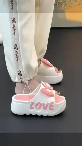 Dép bánh mì nữ love quai ngang gắn nơ xinh #depnu #depnuthoitrang #deple #deplenuhot #depquaingang #depnuxinh #xuhuong 