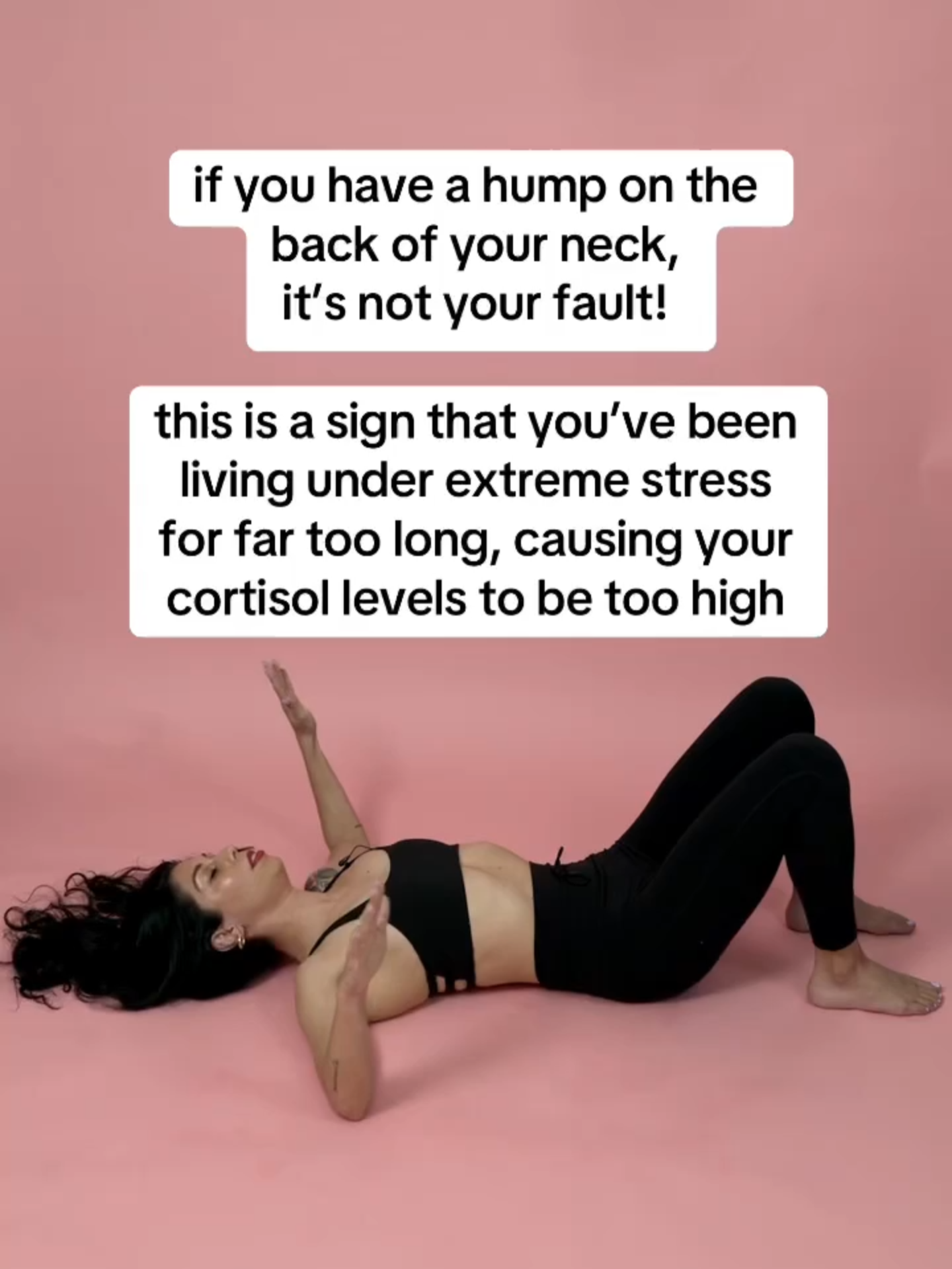a neck hump is a visible sign of unaddressed stress / trauma, but it’s 100% fixable 🥹 heal your nervous system in 60 days 🔗 on profile ✨ #nervoussystem #nervoussystemregulation #nervoussystemhealing #fightflightfreeze #somatichealing #somaticexercise