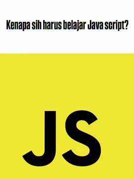 💡 Kenapa Harus Belajar JavaScript? 🧠 1. Apa Itu JavaScript? JavaScript adalah bahasa pemrograman paling populer di dunia untuk membuat website interaktif. Hampir semua website besar seperti YouTube, Instagram, TikTok, dan Netflix memakai JavaScript! ⚙️ 2. Fungsi JavaScript ✨ Membuat halaman web lebih hidup (contoh: tombol klik, animasi, popup). 📦 Membangun aplikasi web seperti Instagram atau Google Maps. 📲 Digunakan di mobile apps (React Native), backend (Node.js), bahkan game! 🌱 3. Manfaat Belajar JavaScript 🔥 Buka banyak peluang kerja: dari frontend developer, backend, hingga fullstack. 🌍 Digunakan di mana-mana, bahkan oleh perusahaan global seperti Google, Facebook, dan Tokopedia. 🎨 Kreatif dan fleksibel — kamu bisa bikin apa aja: game, web, chatbot, sampai IoT! 🚀 4. Kemudahan JavaScript ✅ Tidak perlu install tools berat, cukup browser & text editor. ✅ Banyak dokumentasi, tutorial, dan komunitas (YouTube, Discord, dll). ✅ Cocok untuk pemula, tapi juga powerful untuk expert. 💰 5. Keuntungan Belajar JavaScript 💼 Gaji developer JavaScript tergolong tinggi, bahkan untuk fresh graduate. 💡 Bisa jadi freelancer atau buat produk sendiri (startup, web tools, game, dll). 🌐 Skill yang relevan di masa depan karena JavaScript terus berkembang (React, Vue, Next.js, dll). ✨ Kesimpulan: 