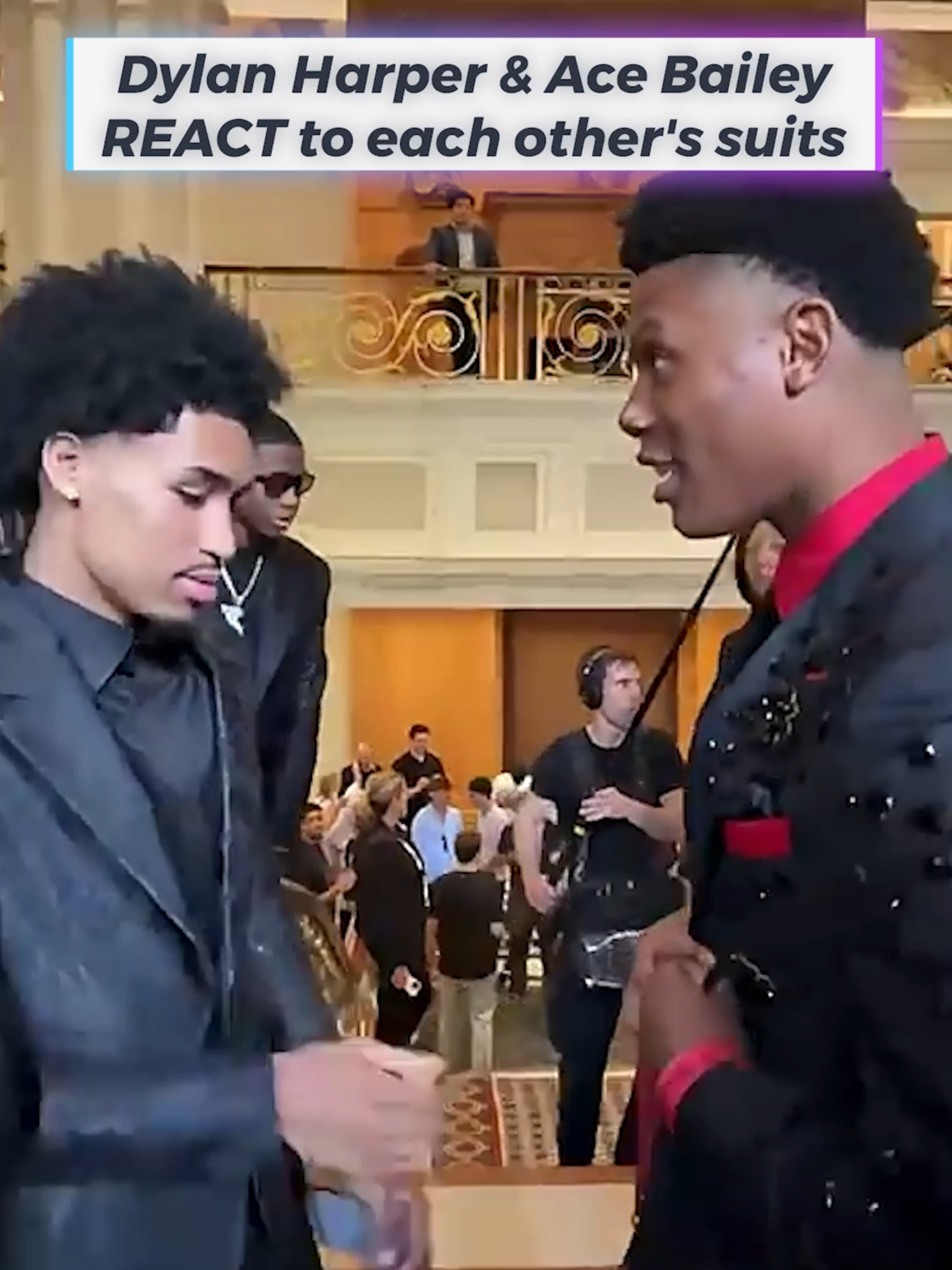 Dylan Harper SEES Ace Bailey’s Suit and LOSES IT 😂 #nbadraft #2025NBADraft #DylanHarper #AceBailey #Rutgers #NBAnews#NBA