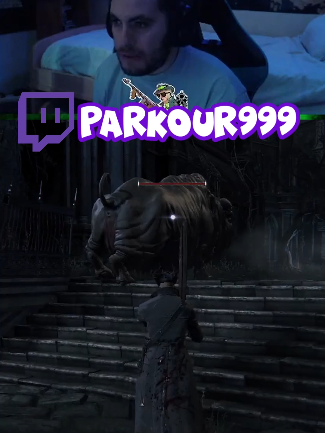 ESTO DE BLOODBORNE ES UN ASCO #parkour999 #twitch #bloodborne #risas