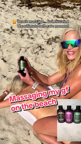 Spoiling her with the ultimate beach massage 💆‍♀️ 3 oils. 2 tools. 1 perfect moment. @ValerBoutique has us both relaxed and glowing ✨ #ValerBoutique #BeachMassageVibes #MassageOilMagic #SelfCareGoals #beachrelaxation @Valer Boutique 