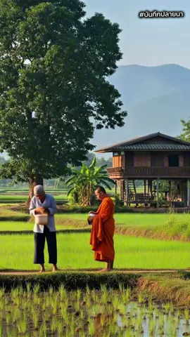 อรุณสวัสดิ์ยามเช้า #บันทึกปลายนา #ความสุขจากธรรมชาติ #ชีวิตเรียบง่าย #ชีวิต #ใส่บาตรตอนเช้า  #พระบินฑบาตร 