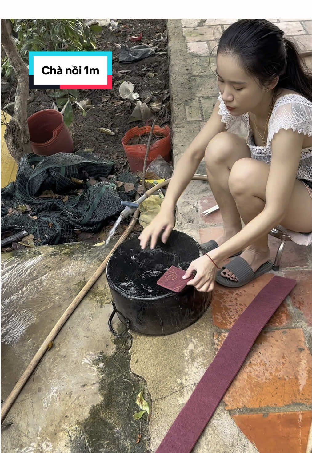 Miếng Cọ Rửa Cháy Nồi Xoong  1m mà chỉ 49k #coruanoi #dondepnhacua #giadung #giadungtienich 