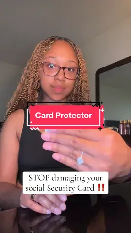 Protect the card you can’t afford to ruin! 🔐 #cardcover #protectyouridentity #tiktokmademebuyit #tiktokshopfinds #idprotection #adultingessentials #familyessentials #LifeHack #identitymatters #socialsecurity #safeandsecure #onsale  #importantdocuments #cheap #traveltiktok #travelhacks #protectyourself 
