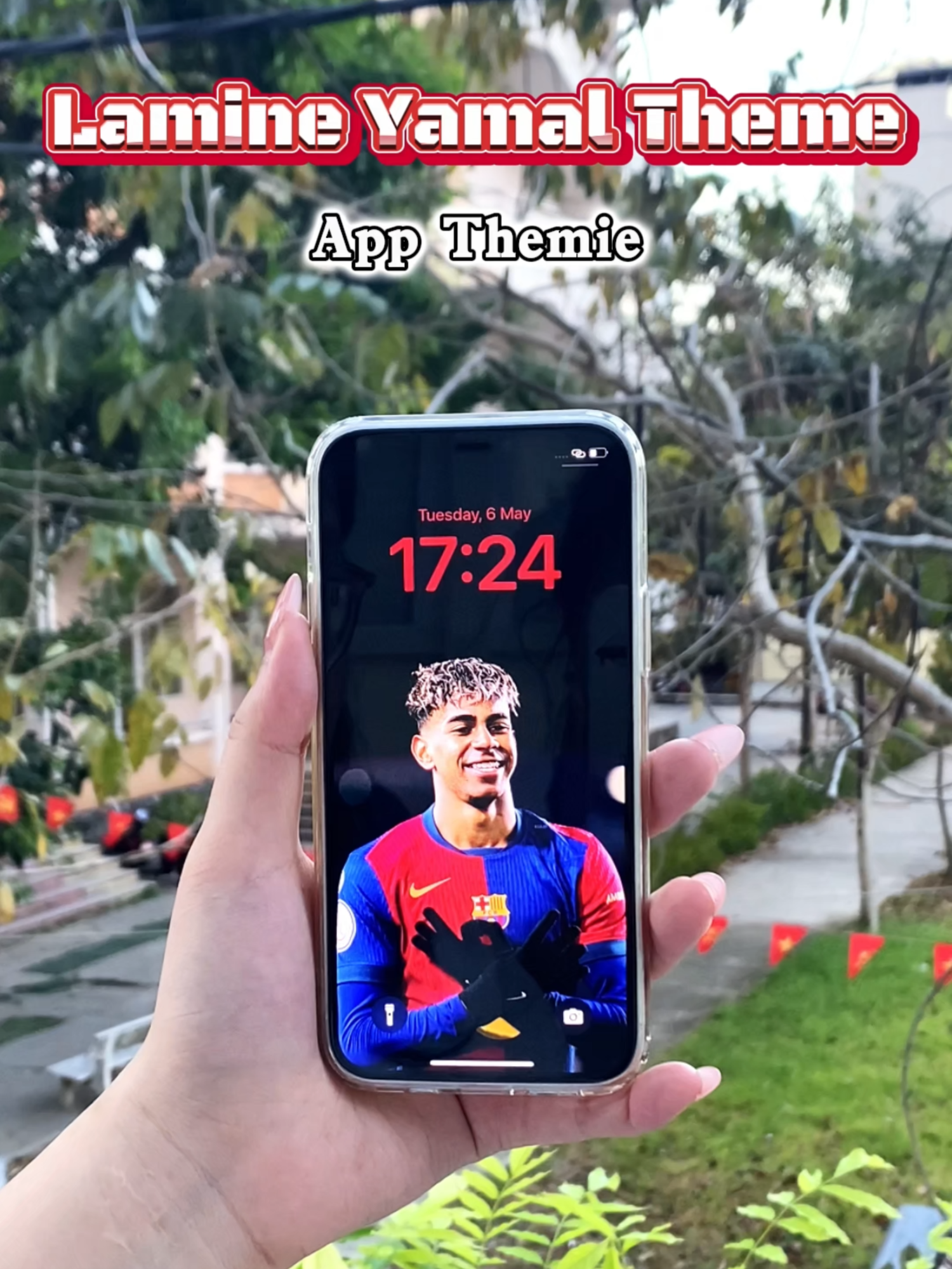 Set your screen on fire with the magic of football! ⚽🔥 Let the game live on your phone. #themie #lockscreen #controlcenter #theme #ios18 #ios26 #os26 #football