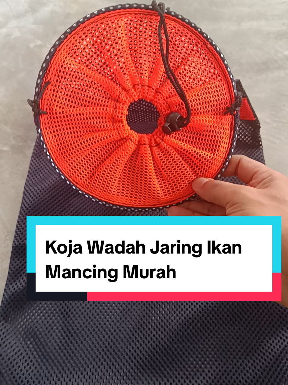 Korang Koja wadah ikan mancing kolam sungai murah jaring tebal kuat model serut #kojaikan #kojaikankorang #korangikan #wadahikanmurah #wadahikansaatmancing #wadahjaringikan 