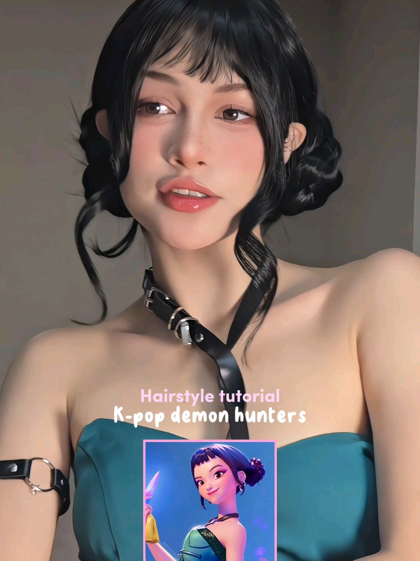 Respuesta a @xxgyzx4  Zoey #hairstyle tutorial 🩵✨️ #kpopdemonhunters #peinados #KPop #kpoper #hairstyleinspo #huntrix #huntrixmira #kpopfan #kbeauty #peinadoslindos #peinadocoreano #zoey