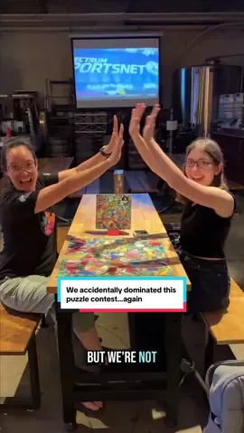 Replying to @karenpuzzles We left before they finished 💀 But I hope that couple stays together and tells this story at their wedding. #puzzletok #jigsawpuzzle #puzzle #speedpuzzling 