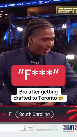 I’m sure Collin Murray-Boyles is happy 😅 #nbadraft #NBA #toronto #basketball #raptors #collinmurrayboyles #shoutoutot 