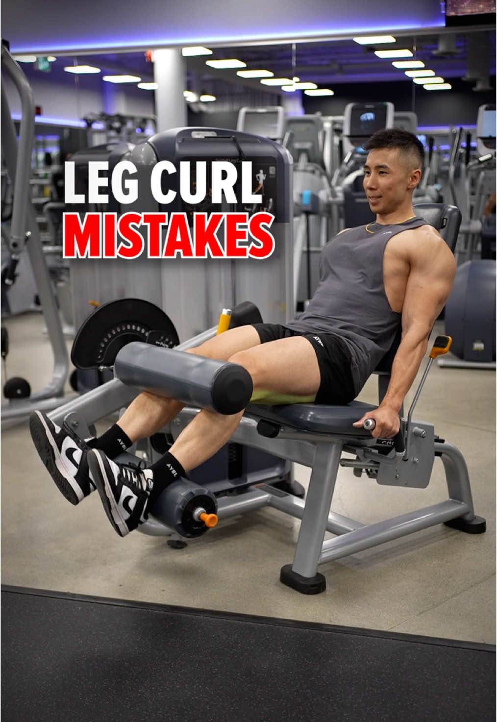 ❌ Stop Making These Leg Curl Mistakes! 1️⃣ Feet Too Far Apart Keep your feet hip-width apart to maximize leverage and hamstring activation. 2️⃣ Pad Set Too High If the pad’s on your lower calves, it’s too high. Adjust it so it sits just above your heel bone (Achilles area) for proper force transfer. 3️⃣ Hands on Your Lap Don’t rest your hands — grab the handles to stay locked in and maintain control. 4️⃣ Torso Leaning Back A reclined torso puts your hamstrings in a shortened position, which isn’t ideal for hypertrophy. Instead, set the backrest so your torso stays upright, placing your hamstrings in a more lengthened position for better growth stimulus. 5️⃣ Butt Lifting Off the Seat If your hips come up, you’re losing power and risking injury. Keep your glutes glued to the pad the entire rep. Size & Shred Training program 👉🏻 deltabolic.com Outfit from @AYBL  👉🏻 use code “DELTA” for 10% off at AYBL.com #legcurls 