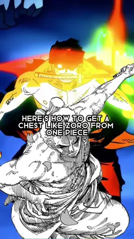 How to get chest like Zoro . . #gym #bodybuilding #physique #zoro #onepiece #chestworkout 