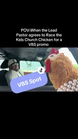 #MrsChickers promoting #VBS for #vbs2025 lol! #kidmin #puppetministry #rocketracers 