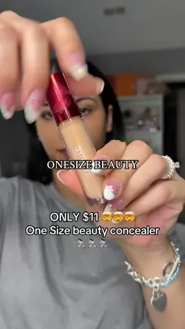 Only an hour left RUNNNNN!! The coverage and the finish!! For this price UNBEATABLE!@ONE SIZE BEAUTY #onesizebeauty #onesizeconcealer #dealsforyoudays #ttsbeautybesties #tiktokshopcreatorpicks #SummerDeals 