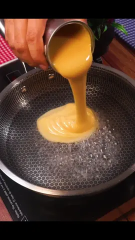 Agrega leche condensada al agua hirviendo y te sorprenderá el resultado! #Receta #recetas #viralfood #FoodTok #EasyRecipes #Tasty #Cooking #HomeCooking #recetasfaciles #cocinando #RecipeOfTheDay 