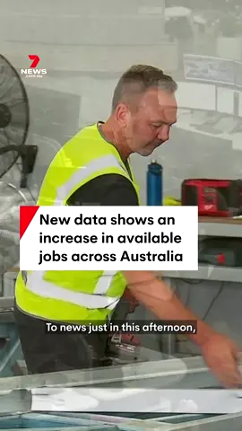 New data has revealed an increase in the number of available jobs across Australia. #jobsinAustralia #increase #availabejobs #jobs #Australia #7NEWS