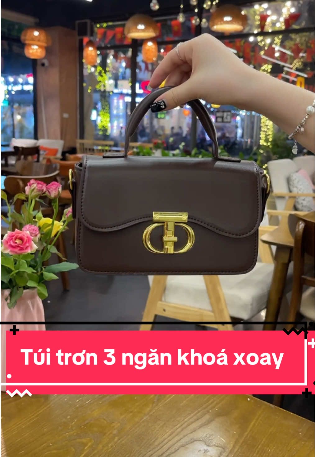 Túi xách nữ, túi đeo chéo 3 ngăn khoá xoay ngăn rộng baấic k sợ lỗi mốt chất liệu da pu bền bỉ 😍 #mieustore #xuhuong #tuixinh #reviewtuixach #tuixachnu #tuikepnach #tuithoitrang #tuideocheo #quatangbangai 