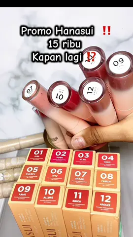 Promo harga ambyar cuma 15 ribu ‼️ Langsung cek keranjang kuning ✅ #hanasui #hanasuilipcream #lipsync #lipgloss #lip #lips 