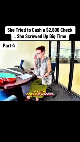 She Tried to Cash a $2,800 Check _ She Screwed Up Big Time #cops #copsoftiktok #law #viral #trending #bodycam 