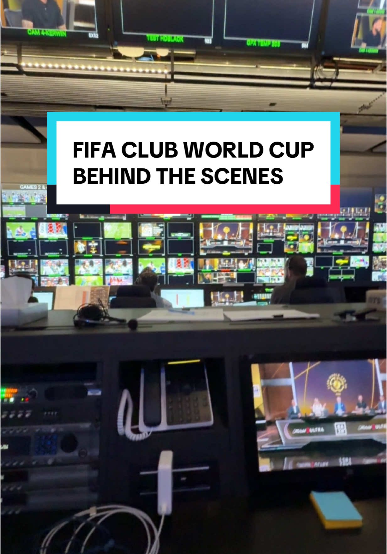It’s crazy how how stuff goes in behind the scenes of live television! ⚽️ #fifa #fifaclubworldcup #tntsports #dazn #Soccer 