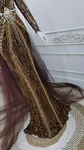 Ready Dress Mahogani Gold #fyp #makeupartis #kebayapengantin #periaspengantinindonesia #gownpengantin #dressmodern 