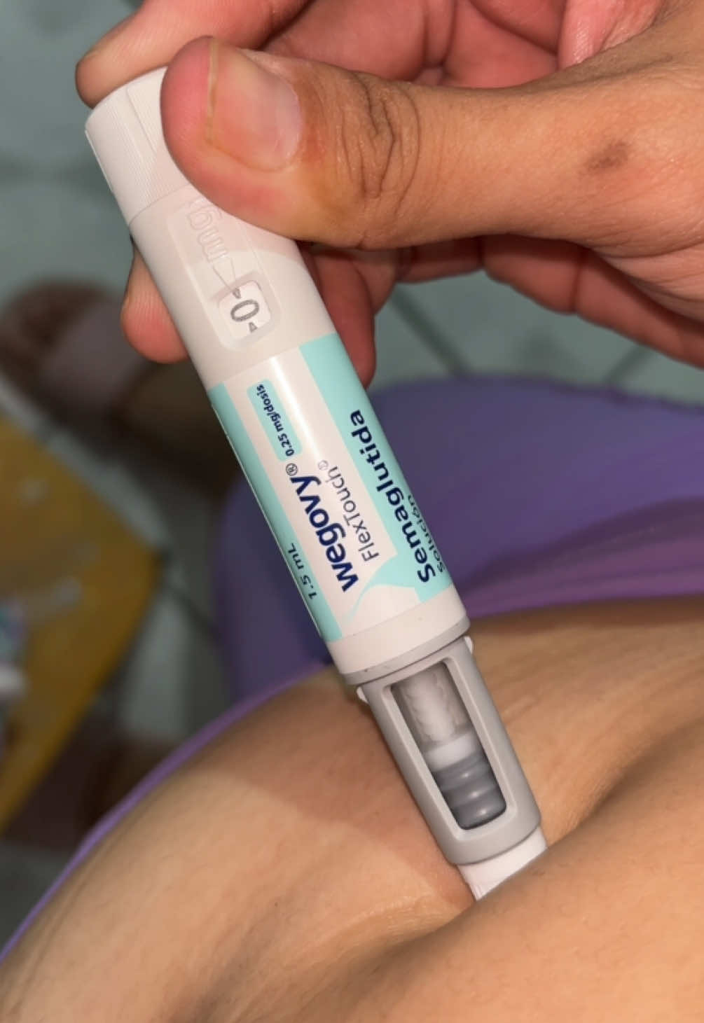 Cuarta dosis 0.25 de wegoby🫣 #wegoby #resistenciaainsulina #tratamiento #endocrinologia 