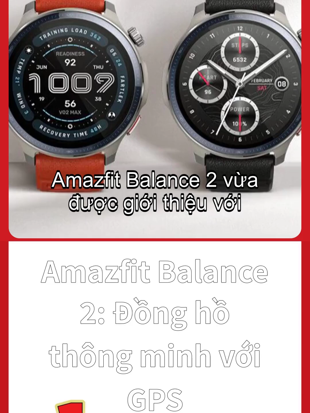 Amazfit Balance 2- Đồng hồ thông minh với GPS