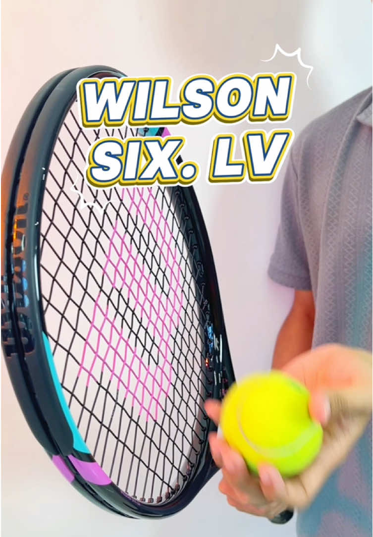 Raket terbaru ini dia WILSON SIX. LV  #tennis #player #tennislife #keepplaying #champions #tennislover 
