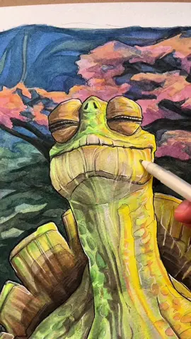 Drawing Master Oogway #kungfupanda #masteroogway #artprocess #coloring #drawing 