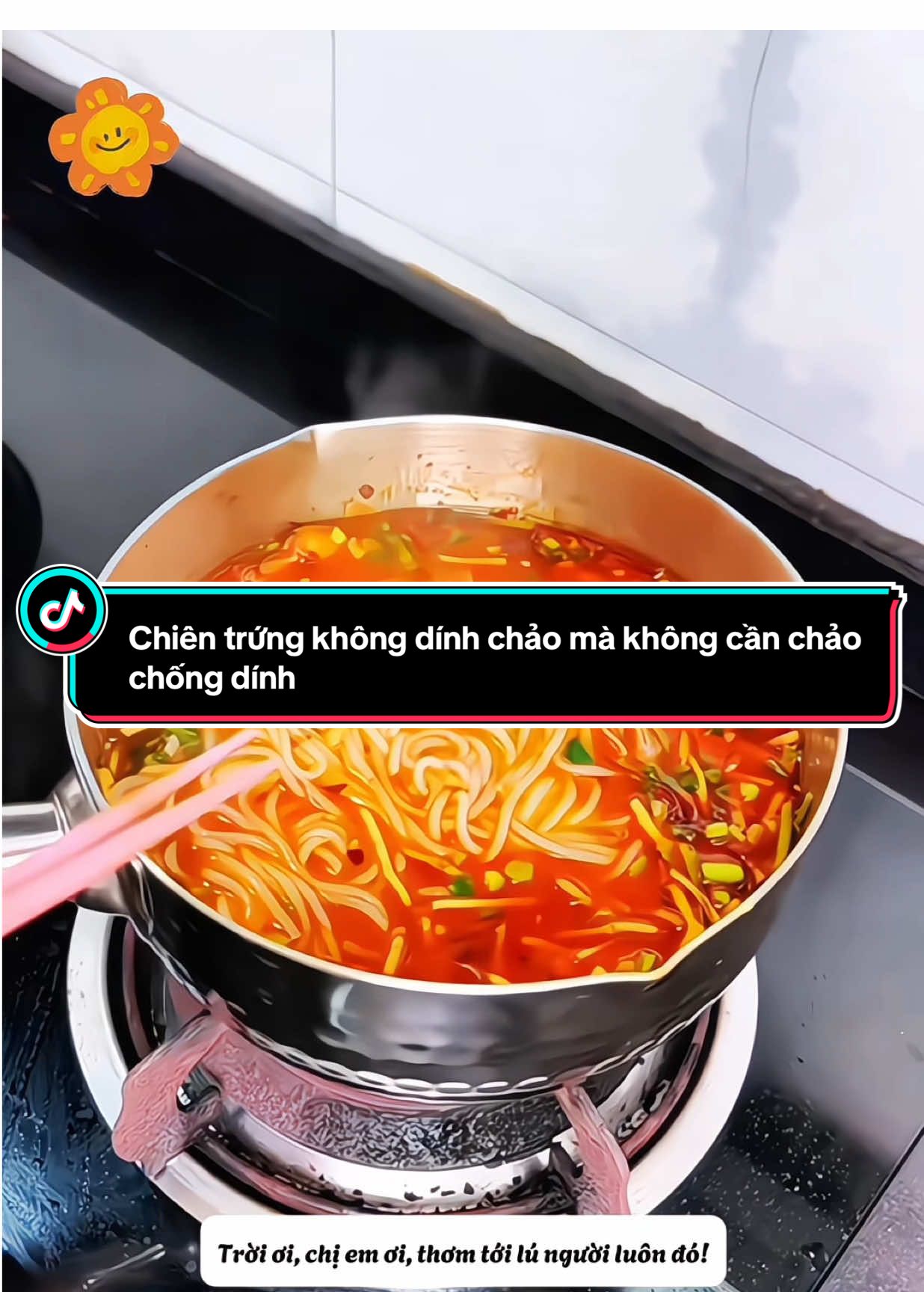 🥚 Chiên trứng không dính chảo? Là do chưa biết mẹo “nóng chảo trước” đó! #meonauan #chientrungkhongdinhchao  #bepnha #monngonmoingay #bepga