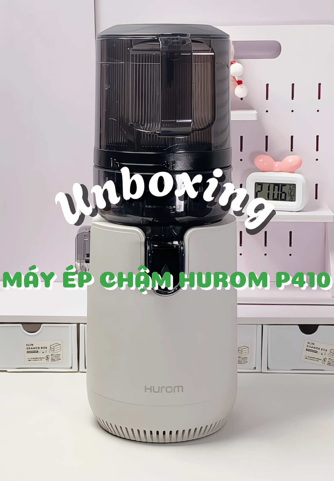 Bác nào cần dòng máy ép chậm tham khảo e này nha #hanniereview #review #hurom #mayepcham #hurom_P410 @HUROM VIETNAM 