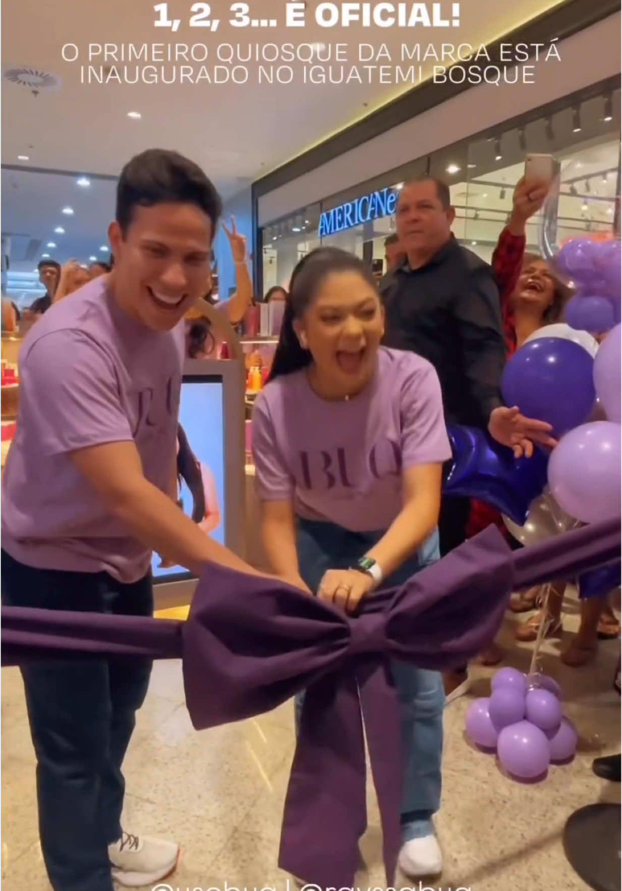 INAUGURAMOS O PRIMEIRO QUIOSQUE 😭💜 Deus fiellll!!!
