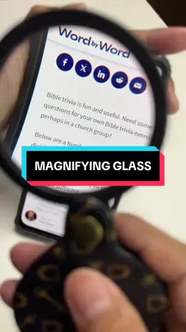 leather case folding 10 times zoom magnifying glass #magnifyingglass #magnifying #glass  #pooreyesight  #senior 