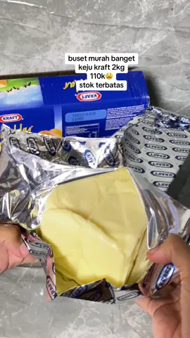 buset murah banget keju kraft 2kg 110k😫 stok terbatas #keju #kejukraft #kejucheddar #cadbury #oreo #promomakangajian #kurniaagen 