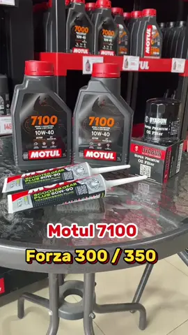 ชุดน้ำมันเครื่อง forza 300 350 motul 7100 #น้ํามันเครื่อง #สังเคราะห์100 #motul7100 #ชุดเซตforza #forza #ฟอซ่า350 #ฟอซ่า #fyp 
