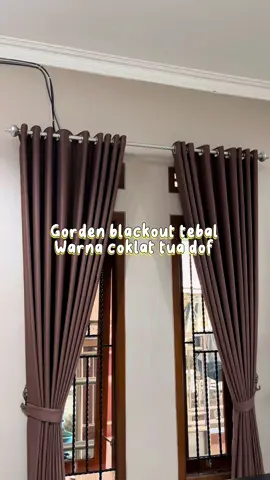 Ready guys warna coklat tua safronnya 🤩🤩🤩#blackout #warnacoklat#gordentebal #gordenjendela #gordenpintu #gordenpolos #gordenviral 