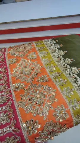 bridal mehndi lehenga with long shirt handmade work #pakistanifashionweek #foryoupage #pakistan #fashion #foryou 