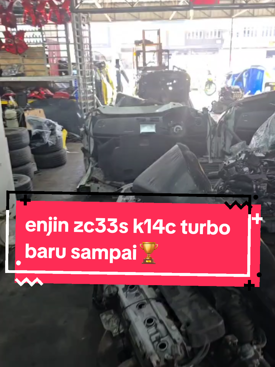 enjin zc33s k14c baru sampai..#jdmproshop #swiftturbo #monstersport #suzukiswift #k14c #halfcutzc33s #speacialistsuzuki 