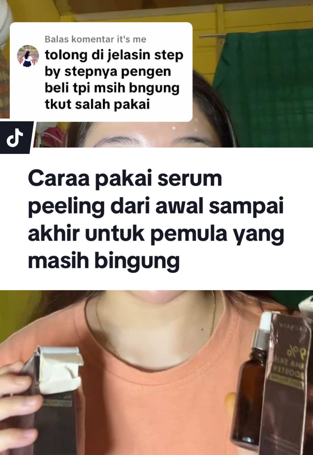 Membalas @it's me cara pakai serum peeling urutan nya#fypシ゚ #fyp #laushine 