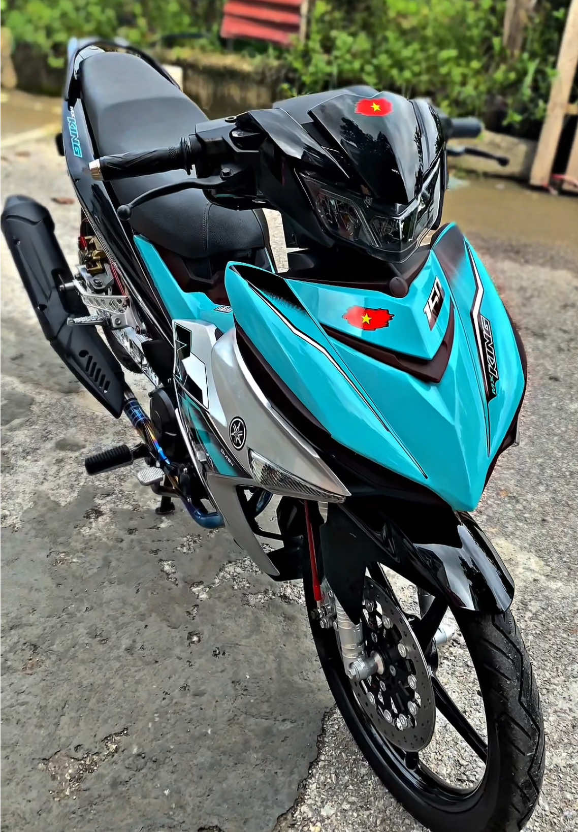 Exciter 150 độ kiểng. Màu xanh ngọc hợp với những bạn nào mệnh thuỷ nè 🥰#exciter150kieng #yamaha #CapCut #xuhuong 