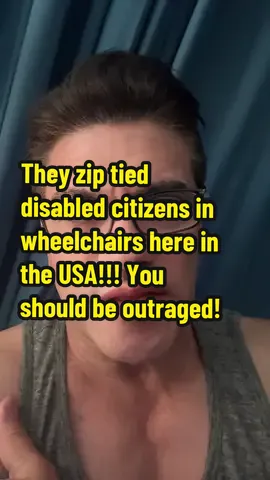 They zip tied disabled people who were protesting against the cuts to Medicaid, which will affect their lives and unlive them. We should all be protesting against this fascist regime. All it's doing is putting money into the hands of these billionaires. These billionaires should be so ashamed of themselves. Taking from those that are less fortunate and disabled is a disgrace to the America that we once knew.Speak up. Before it's too late.