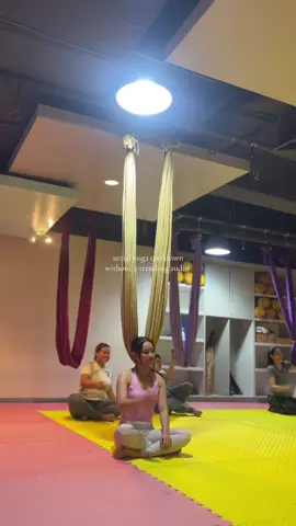 Probably just needed a hug, went to yoga class instead 🧘🏻‍♀️ #aerialyoga #yoga #cebucity #fyp 