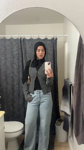 making due with the only full body mirror I have #hijabi #OOTD 