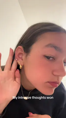 Done at 3am😭 #peircings #earrings #relatable #intrusivethoughts #fypシ 