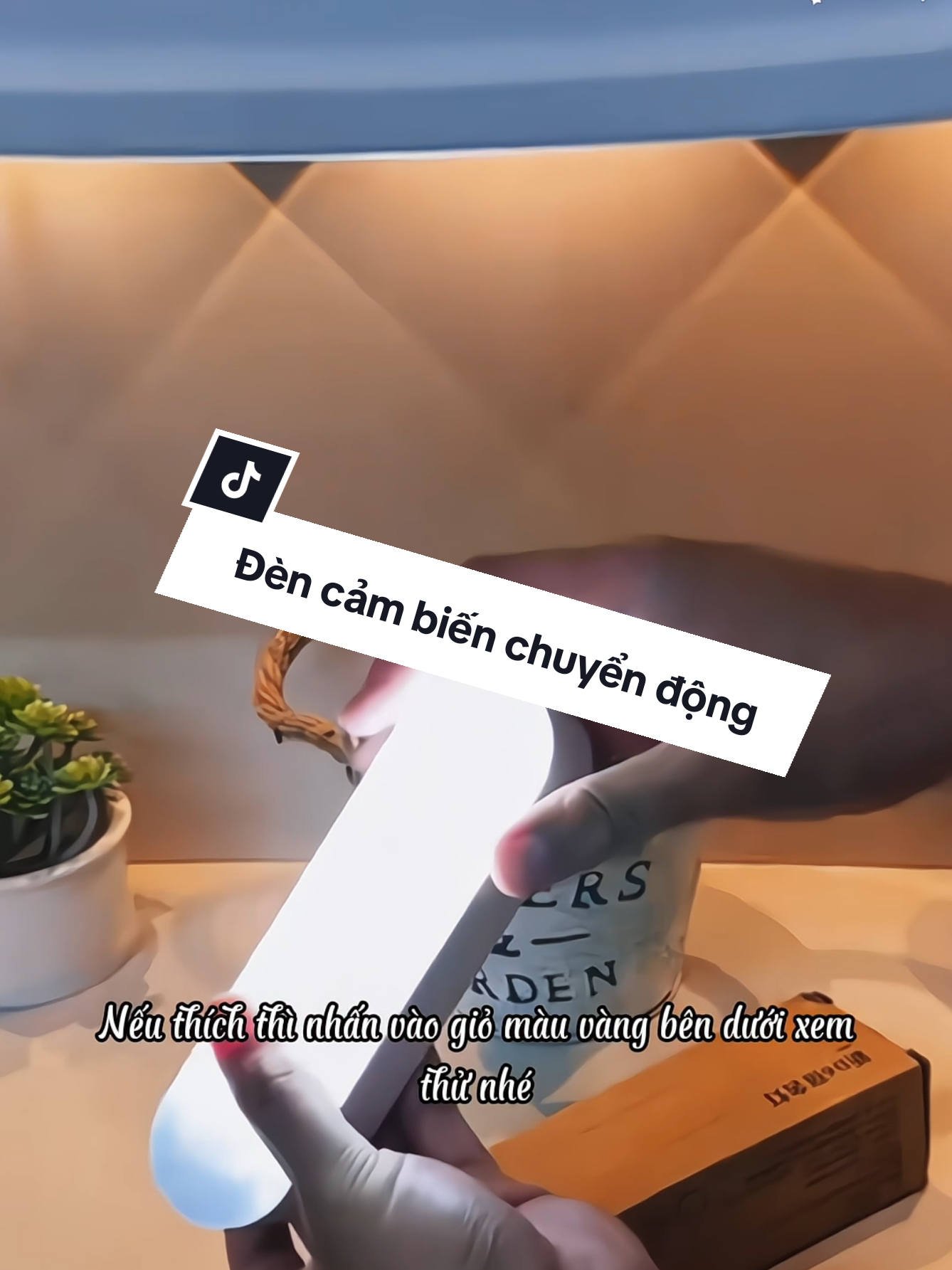 Đèn gắn tường cảm biến chuyển động. #dencambien #dencambienchuyendong #tienich #muataitiktokshop 