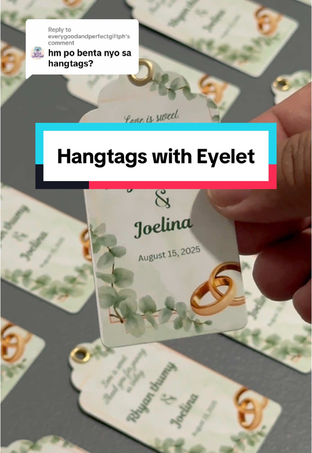 Replying to @everygoodandperfectgiftph  Message lang sa price hehe  #hangtags #hangtag #tags #personalized 