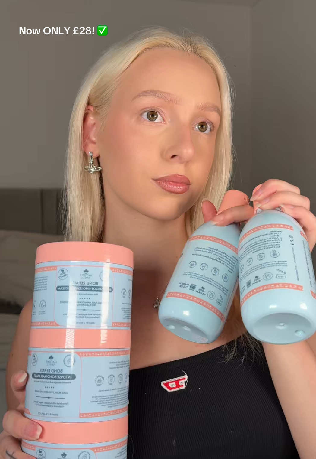 Nature Spell Bond Repair full haircare set is on SALE for £30! 🫧  #naturespell #naturespelluk #naturespellbondrepair #bondrepair #haircareset #tiktokmademebuyit #summersale 